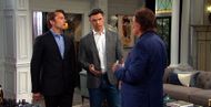 Philip, Xander, and Tony talking | Image Source: Peacock